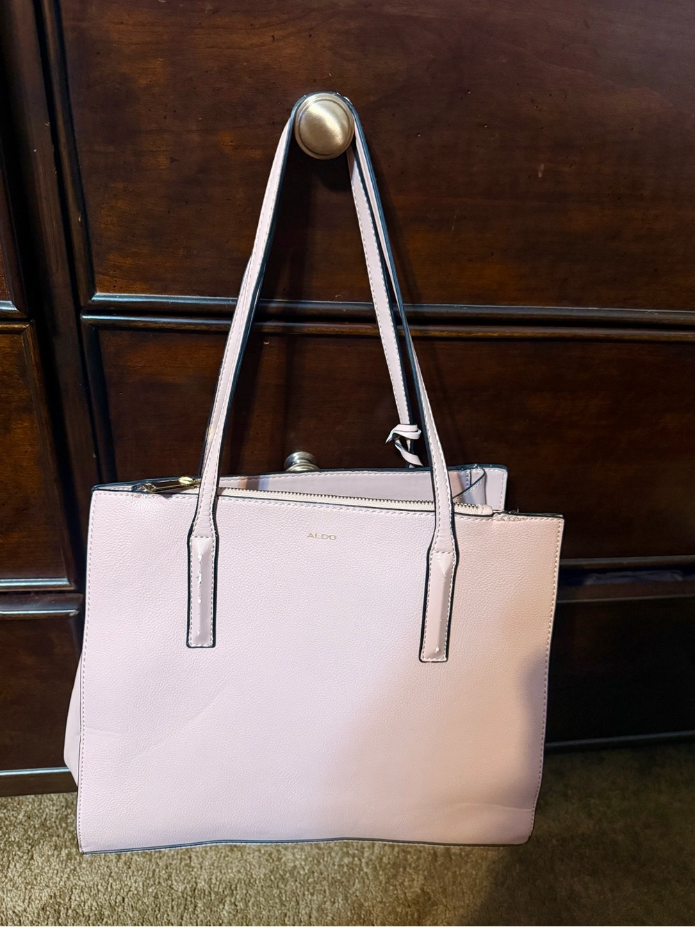 Aldo/Light Pink large tote purse